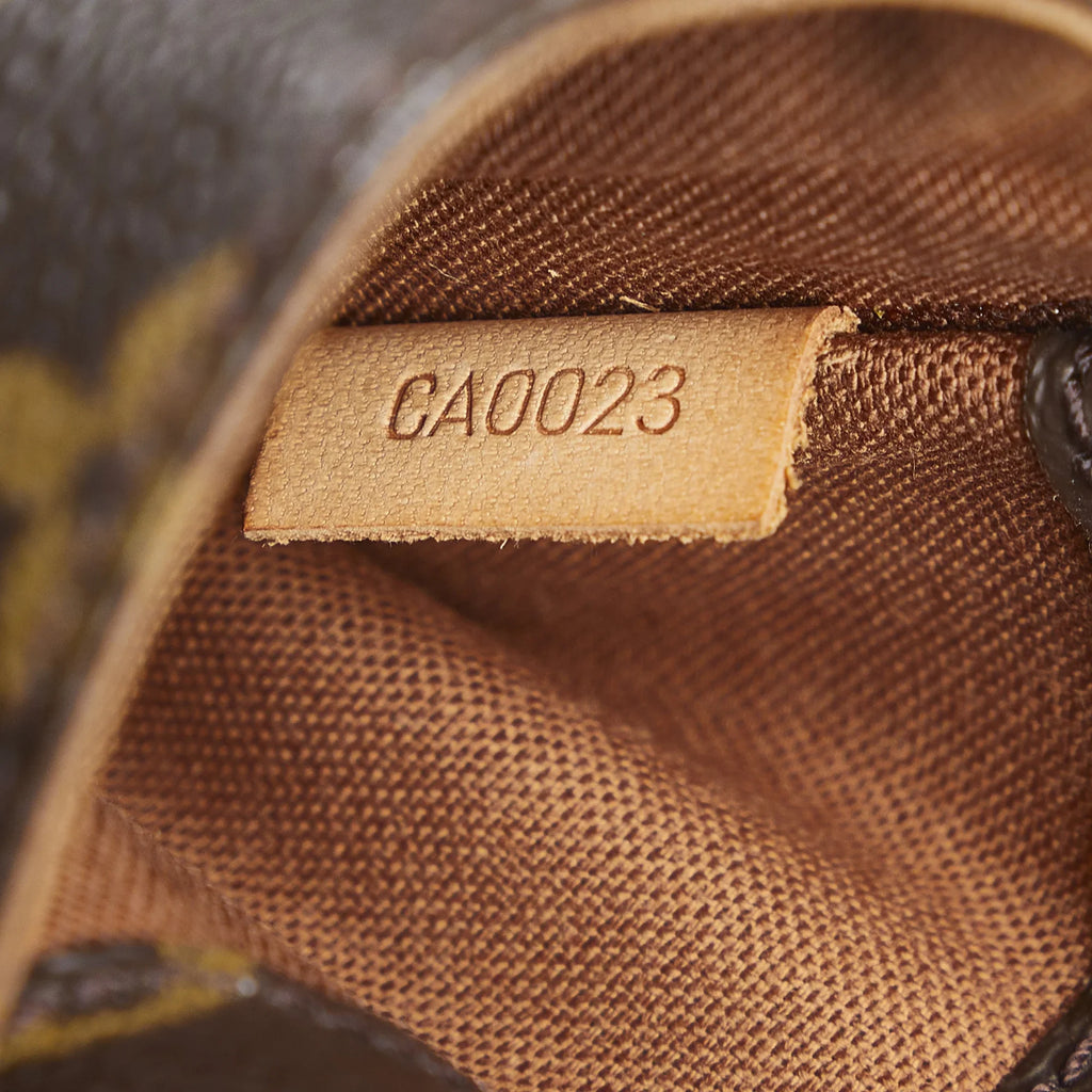 Bag Monogram Crossbody Pochette Louis Pre-Owned Canvas Unisex Brown Gange (Good) Vuitton Authenticated