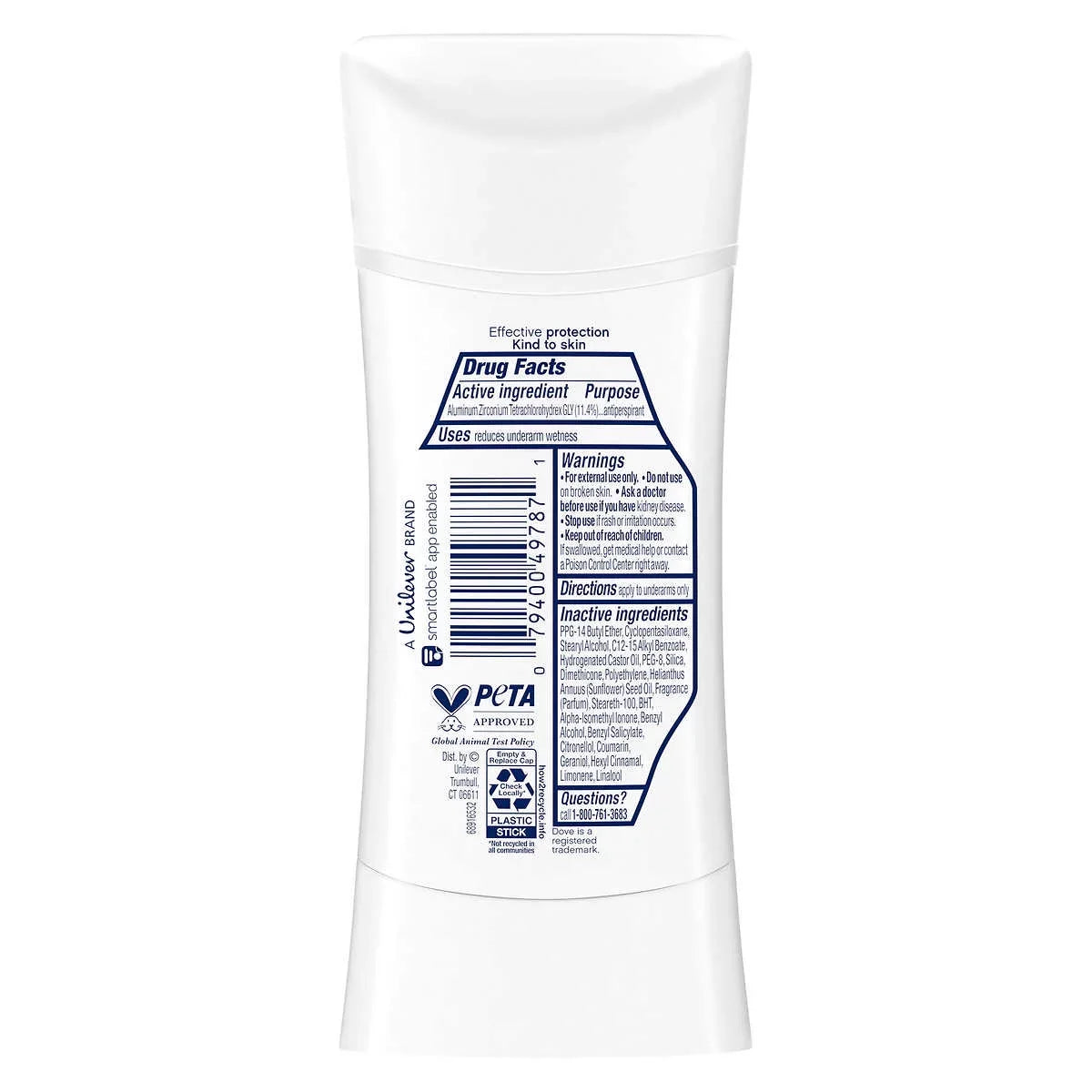 Total Pack & Oz. Protection. care each, - water 5 Advanced 2.6 Cactus Oz. Cucumber 1 - of Dove - 10.4 in 4 invisible