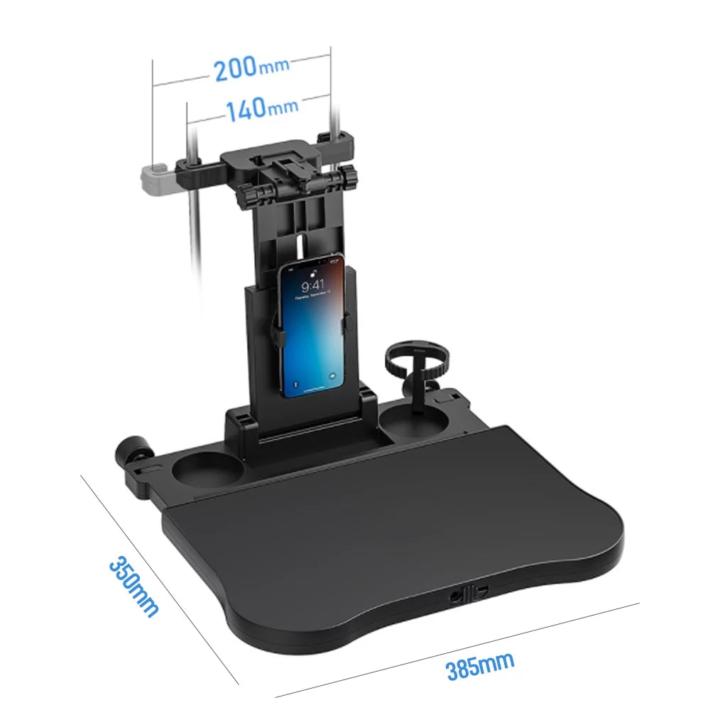 Tray, Car Holder Car Writing, Adjustable Dcenta Seat Eating Food Phone Back Car Table Travel Seat Multifunctional Foldable Table Black Working, for with