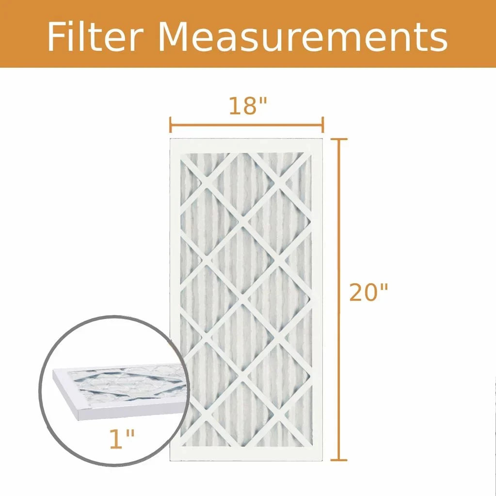 8 Pleat MERV (6 Filter - Air 18x20x1 Pack) Key Purolator