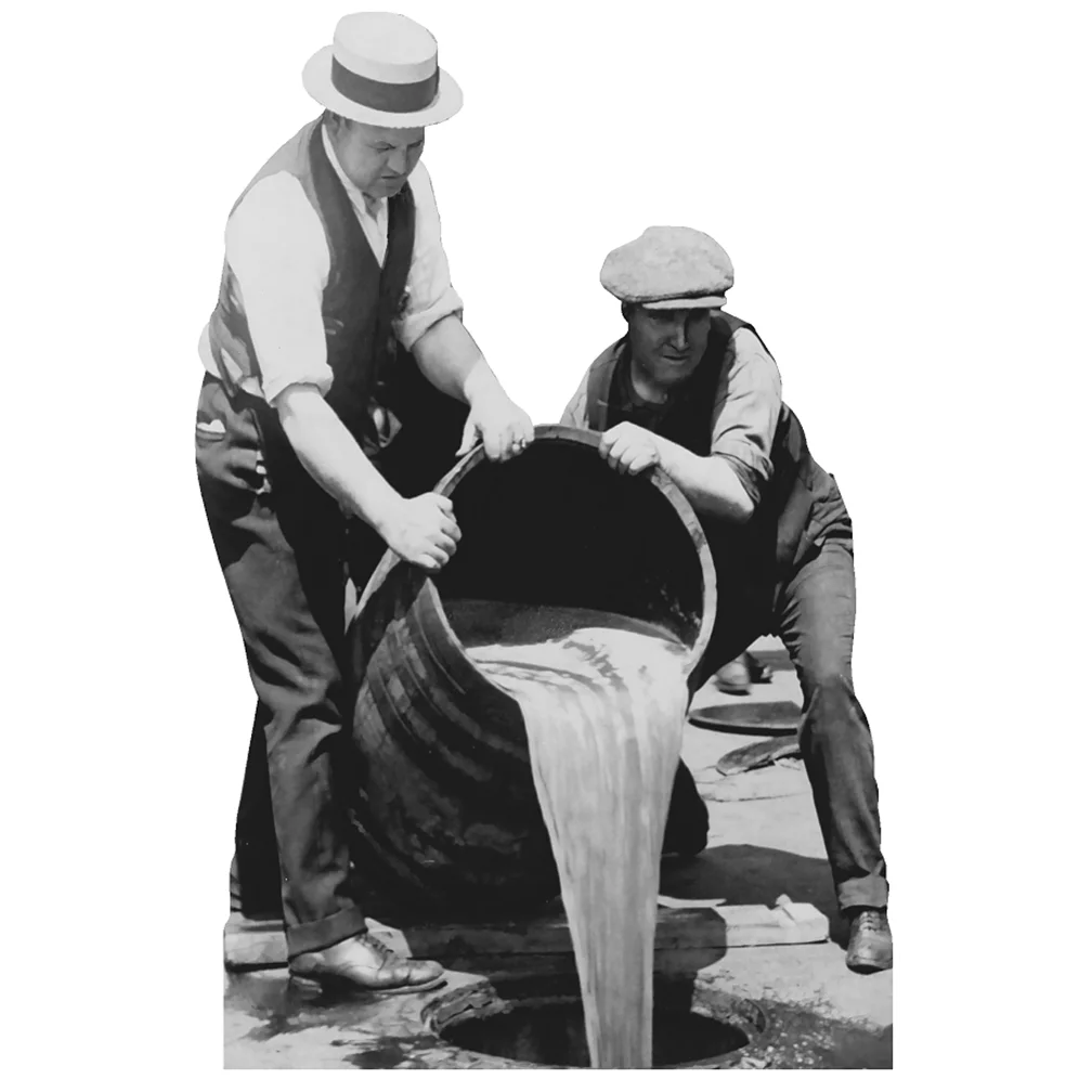 Authorities Disposing H10513 Prohibition Liquor