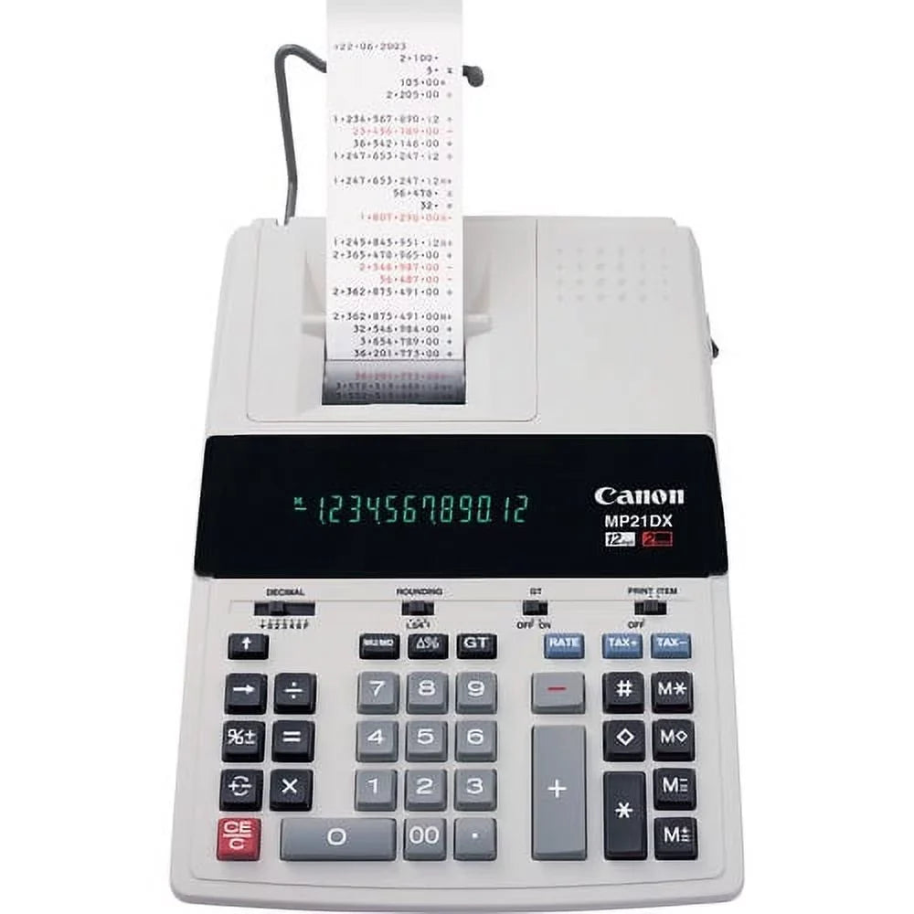 12 Printing Canon Digit mp21dx Calc Desktop