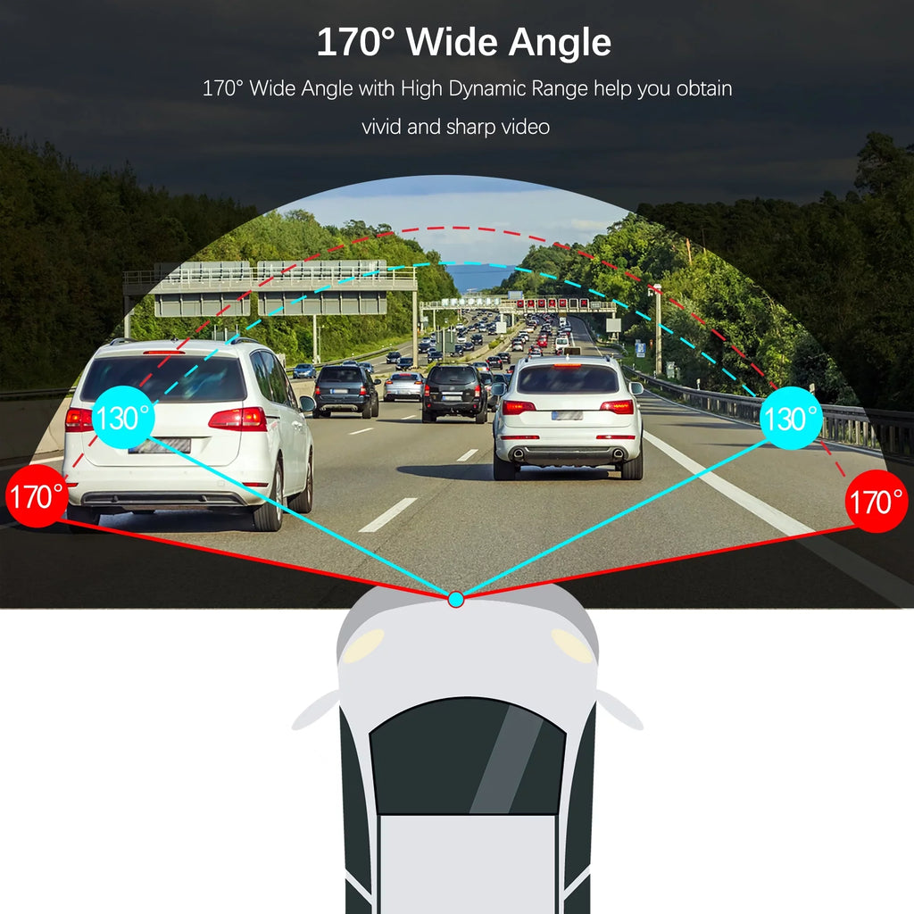 ADAS Road 1080P DVR Recording Vision Night Support Camera Car 170 Wide HD Recorder Loop Dash USB Video Angle