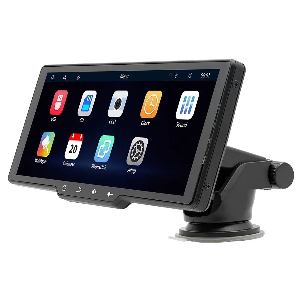 Camcorder, Player， Control APP Portable Car CarPlay, Auto Mobilephone Video Recorder, Wireless 10.26in Car Camera, Car Multi-language Rearview Apexeon