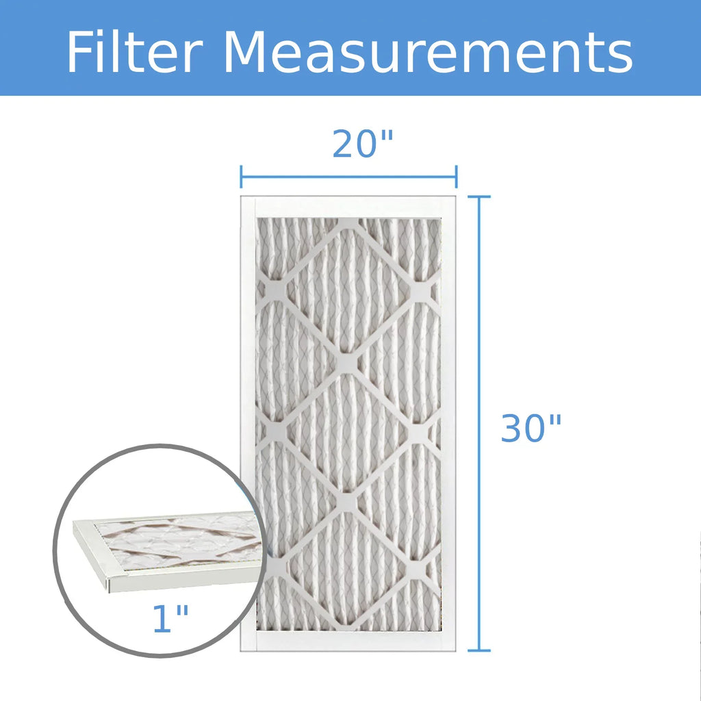 (6 MERV Air Surface 40 Pleated Mechanical Pack) 20x30x1, Filter, Extended Hi-E Purolator 8,