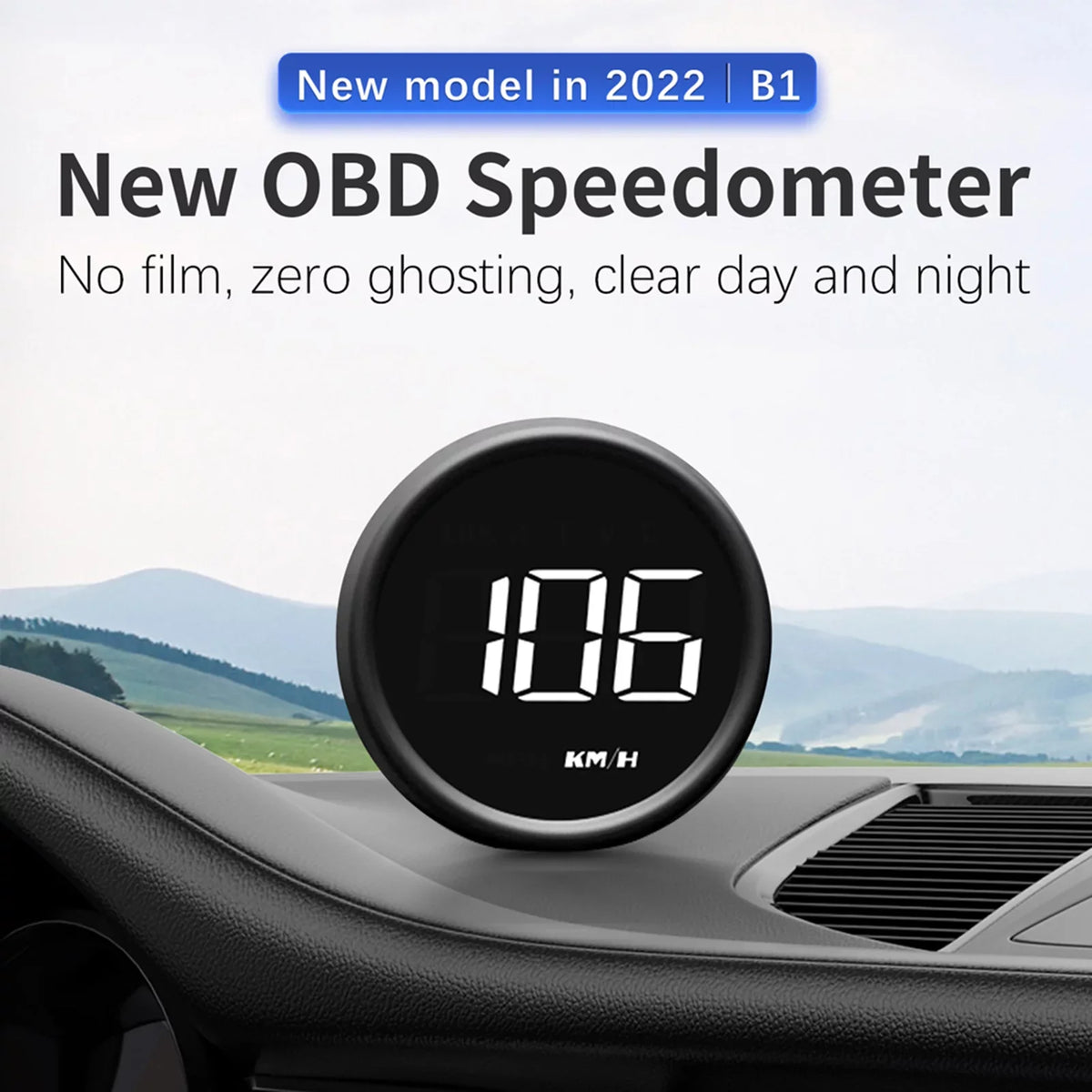 Head-Up Detector Driving Safe Diagnostic for Display HUD Car OBDII Moobody Speedometer