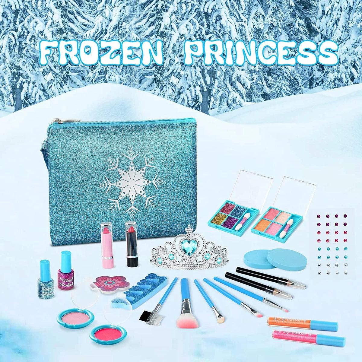 Children 11 Makeup 10 Makeup Set Kids, Kit 5 with Birthday Toys Old Play Kids 9 Girl 6 Case 4 for Makeup for Girls 12 Kit 3 Makeup for 8 7 Real Years Girl, Cosmetic Princess Washable Girls, for