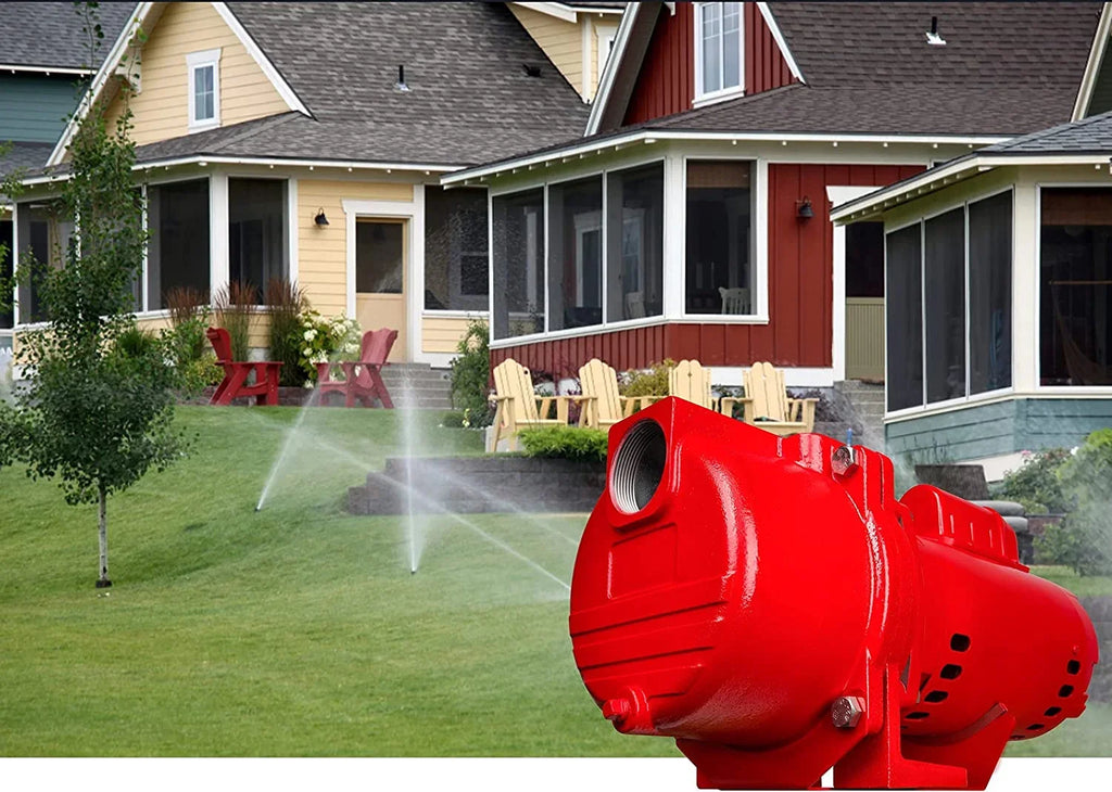230V GPM Cast SPRK200 Lion Iron 76 Pump Irrigation 2 Sprinkler Horsepower Red