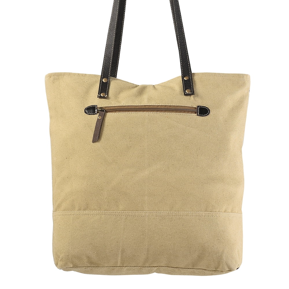 KB238 purse Canvas Leather Genuine women Upcycled OHLAY handbag Wool bag Upcycled TOTE Hair-on western KB