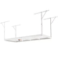 White Ceiling 36x96" Storage Rack 600lb Rack Overhead SKYSHALO Adjustable Garage