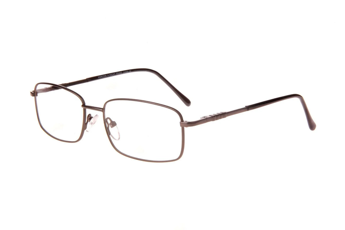 NEW Case YACHT with 53mm Gunmetal Eyeglasses HORIZON EYEWEAR