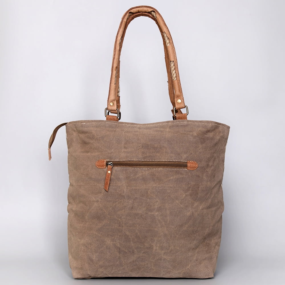 KB487 OHLAY western Upcycled TOTE Leather bag handbag Upcycled Canvas purse women KB Wool Hair-on Genuine