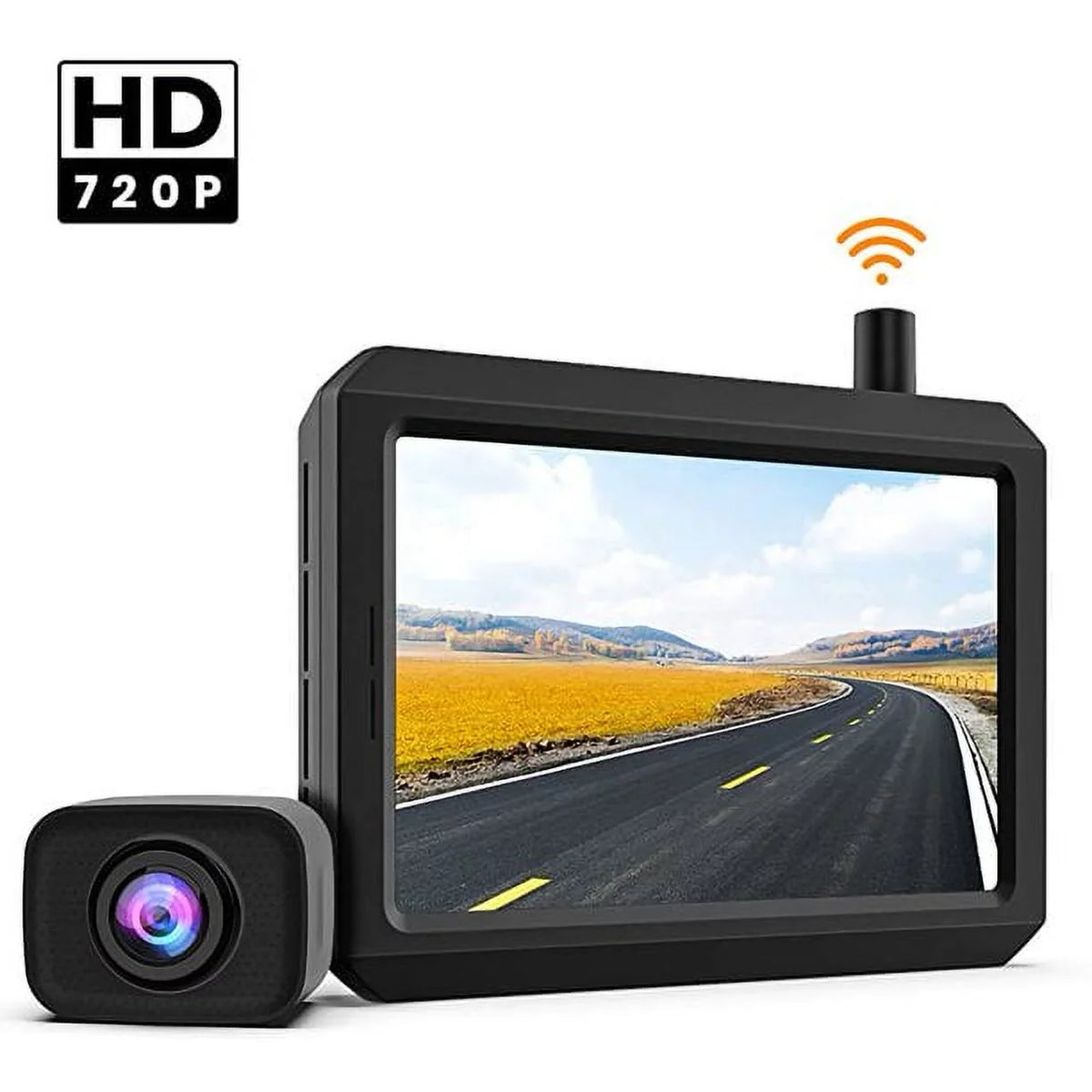 Trucks, Cameras, Rear Waterproof K7Pro RV/Pickup Camera HD Backup Support Camera and Car/SUV/Van/Mini Monitor HD 5″ Wireless 2 for View for TFT-LCD