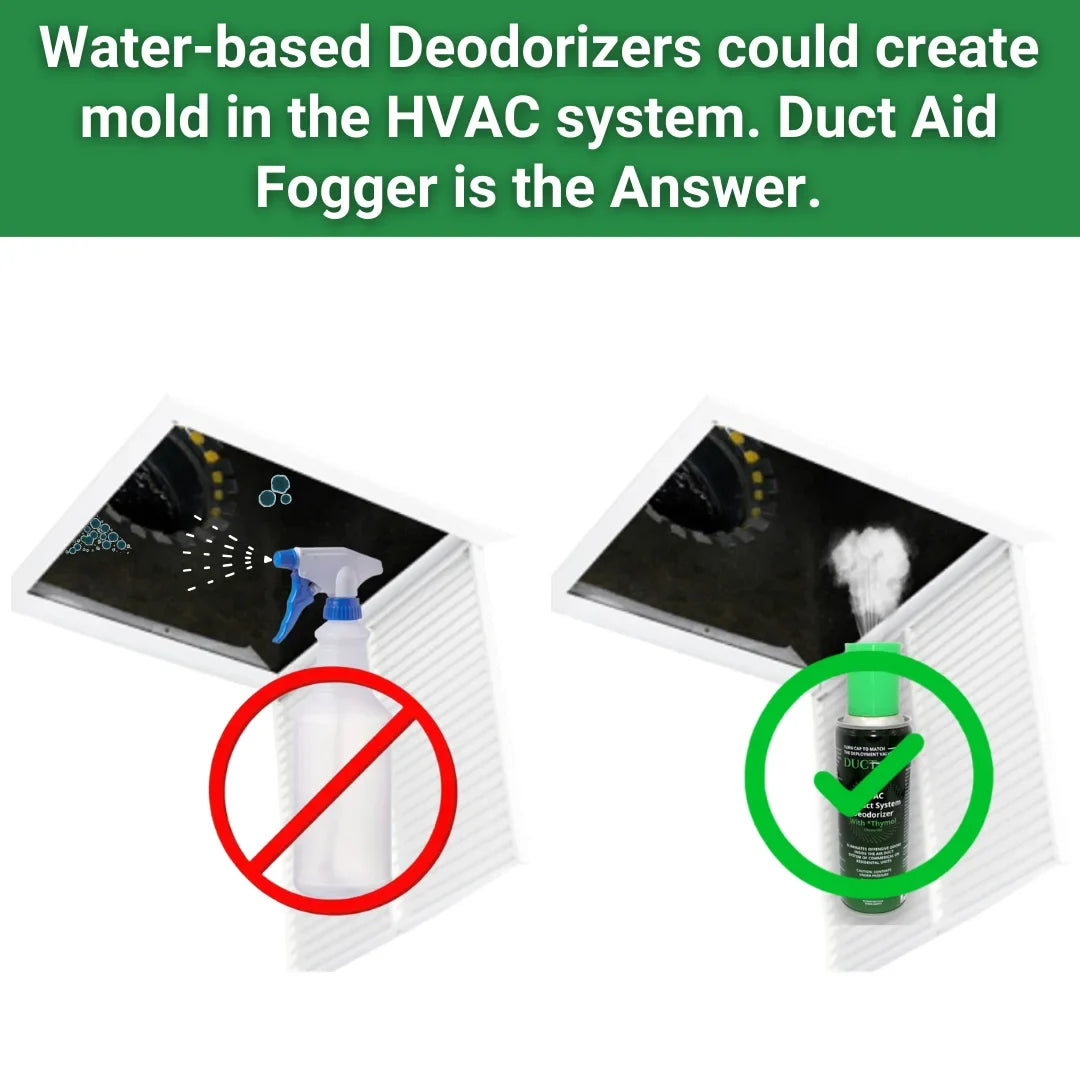 Natural, Aid and System Air Concentrate Plant-Based Duct All Mold Deodorizer of Uses. with 4 Pack Fogger HVAC - with Thymol Duct Treatment - Multiple