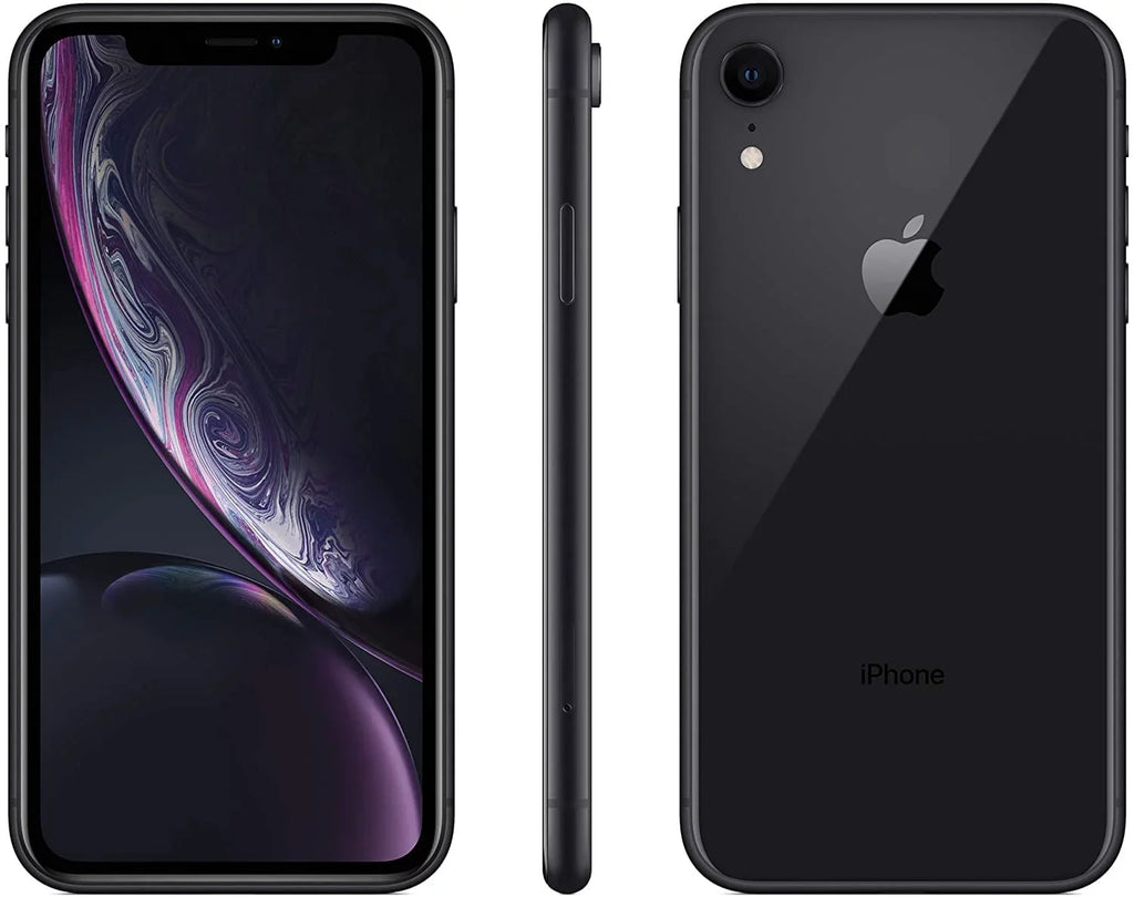 iPhone Apple (Refurbished) Unlocked) A1984 Black Restored (Fully 64GB XR