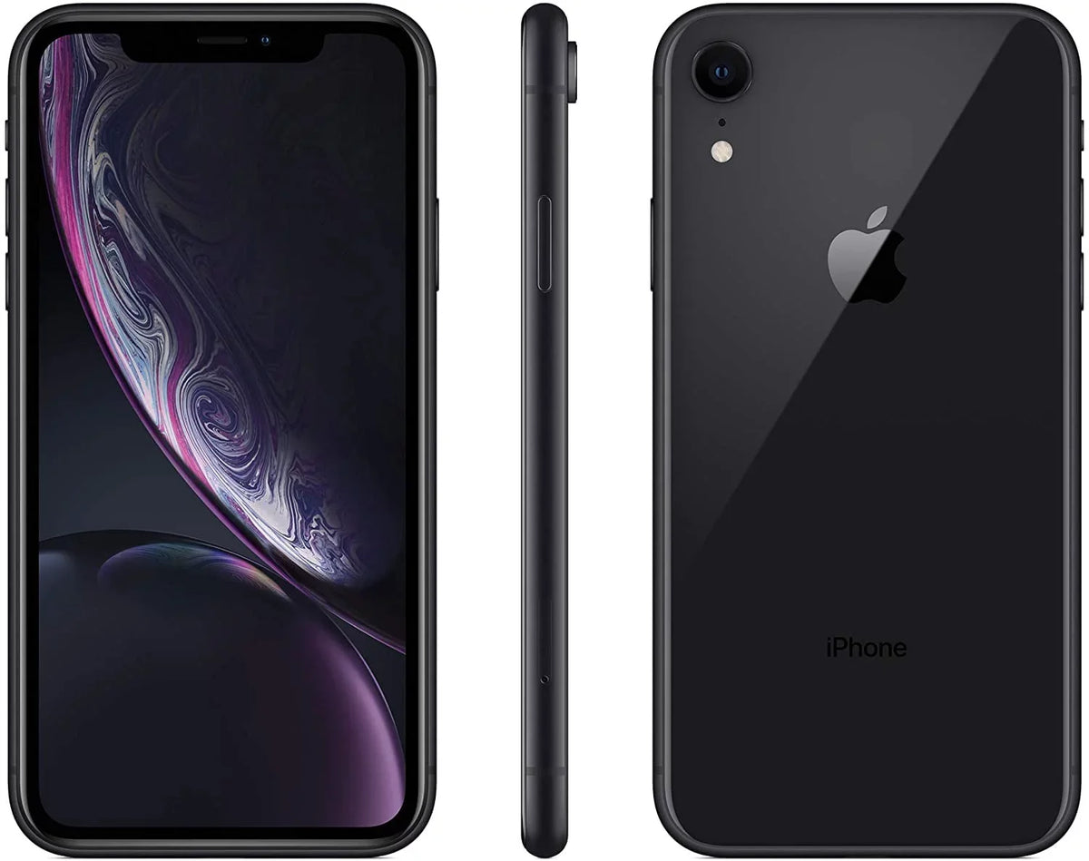 iPhone Apple (Refurbished) Unlocked) A1984 Black Restored (Fully 64GB XR