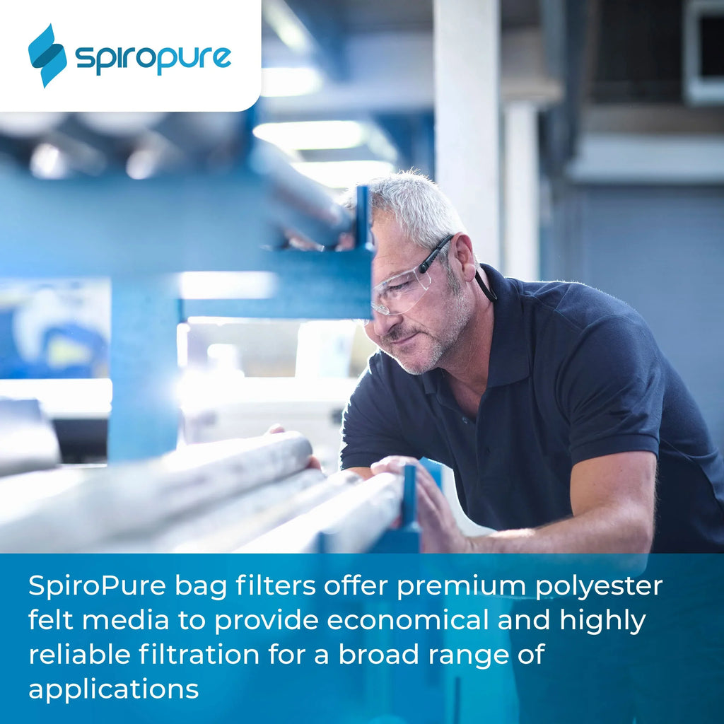 Filter 40) SP-BE-4-50 #4 Polyester (Case Bag Felt of SpiroPure Liquid 50 (20") Micron