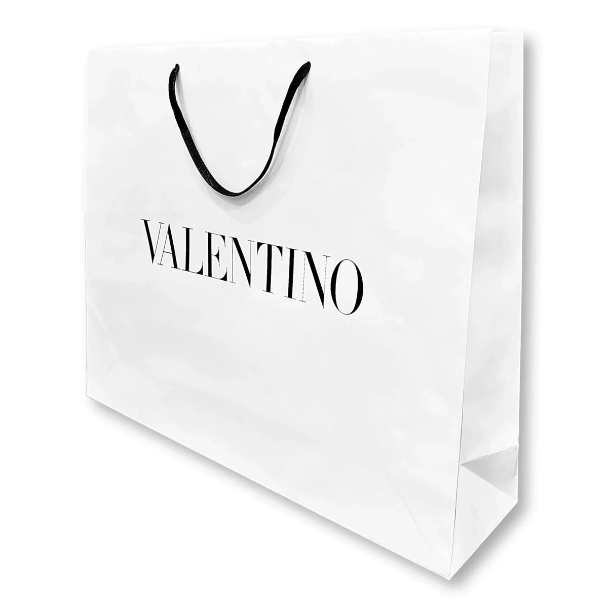 Valentino Gift Packaging Paper Shopping Logo White Designer Bag Large
