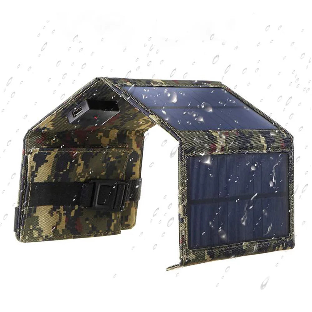 Removable ammoon USB Hiking Camping 20W Recharger Solar Solar , Portable Panel Mobilephone, for Folding Solar Panels