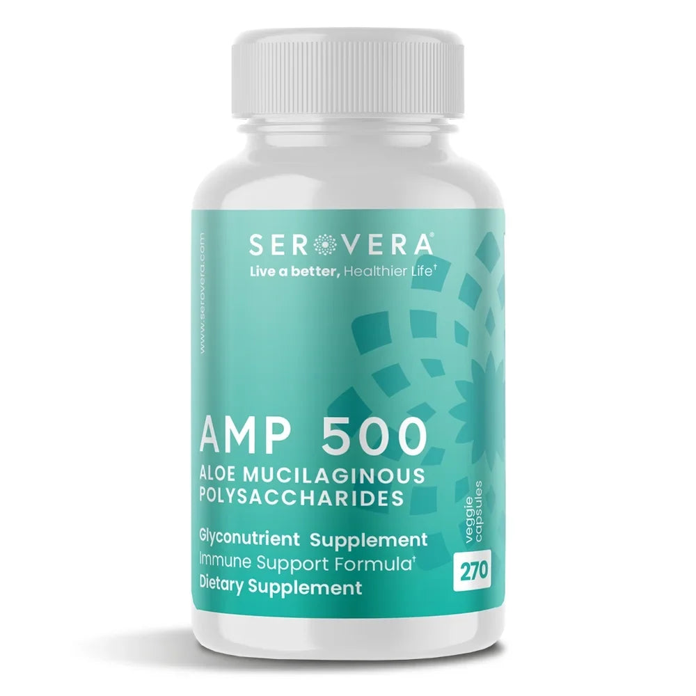 Supplement for 500-Immune Veggie System Months Up with 3 AMP Support Colon Caps-Gluten Supply Free- Serovera L-Glutamine-270 Modulator Health-Immune to
