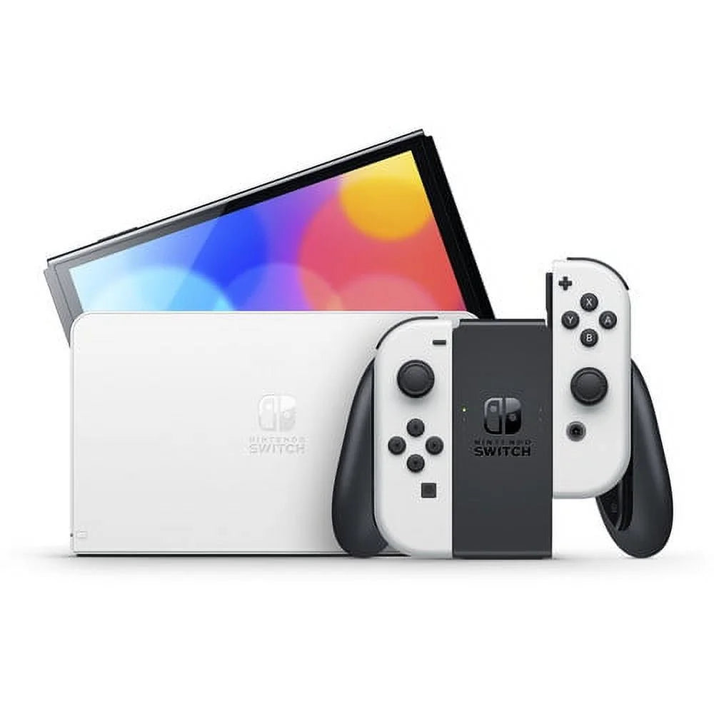 Console OLED Game Minecraft Nintendo with White Switch