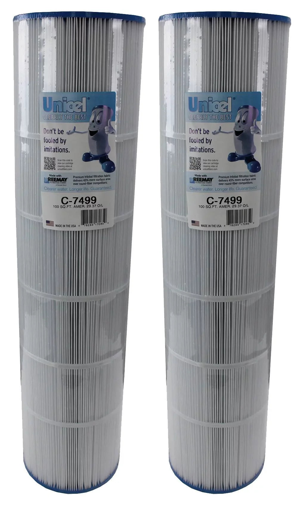 Spa 2) Premier Filters Cartridge Sq Unicel Replacement Ft American 100 C-7499