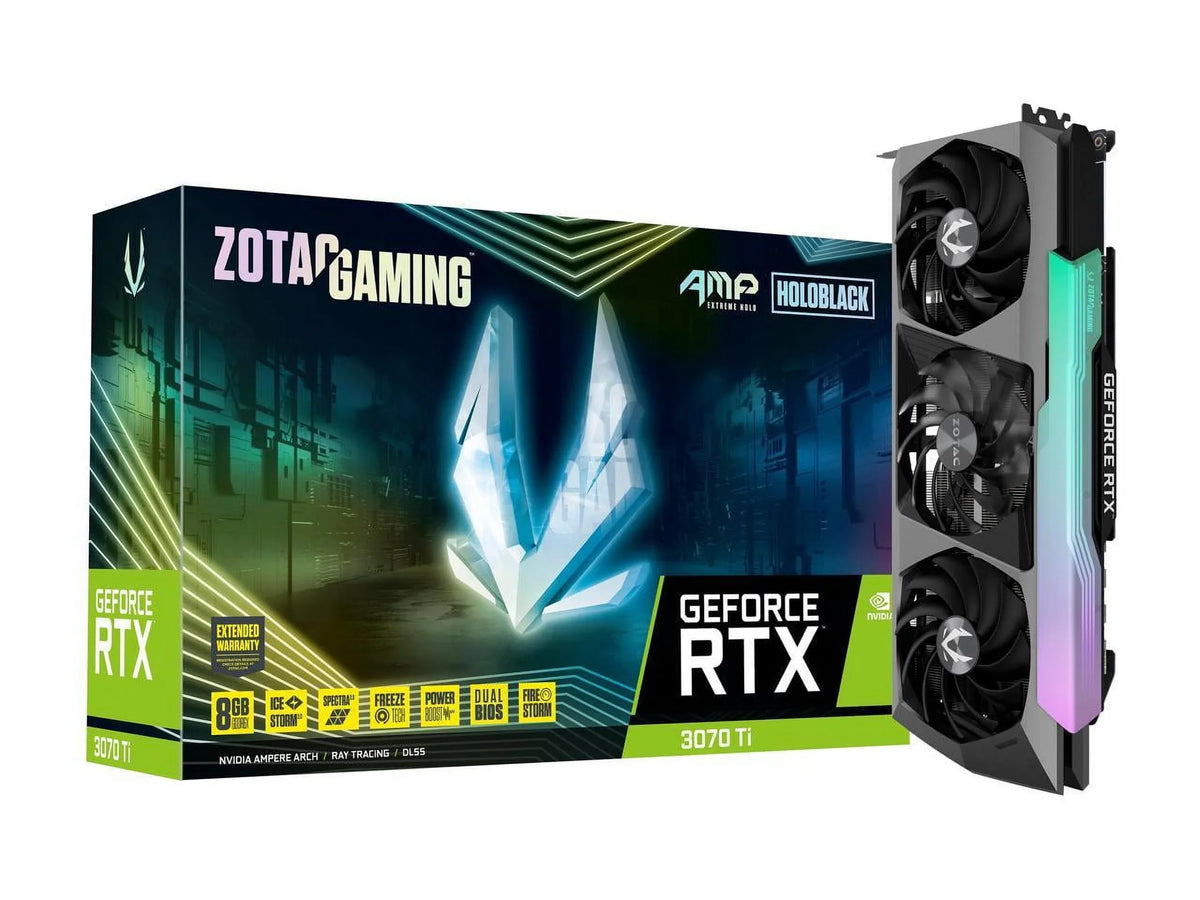 ZOTAC Holo Ti Express 4.0 ZT-A30710B-10P PCI AMP ATX GDDR6X Card Video GeForce RTX 8GB Extreme 3070