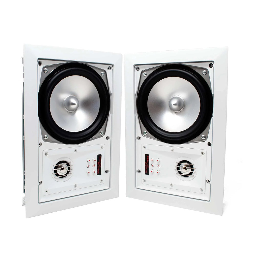 4 total) - of Speaker Includes Ceiling MT6 SpeakerCraft or Three (Multipack pair, speakers - White Grill In-Wall 8