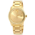 3600861 Men's Quartz Watch Gold Verso Dial Movado Bold