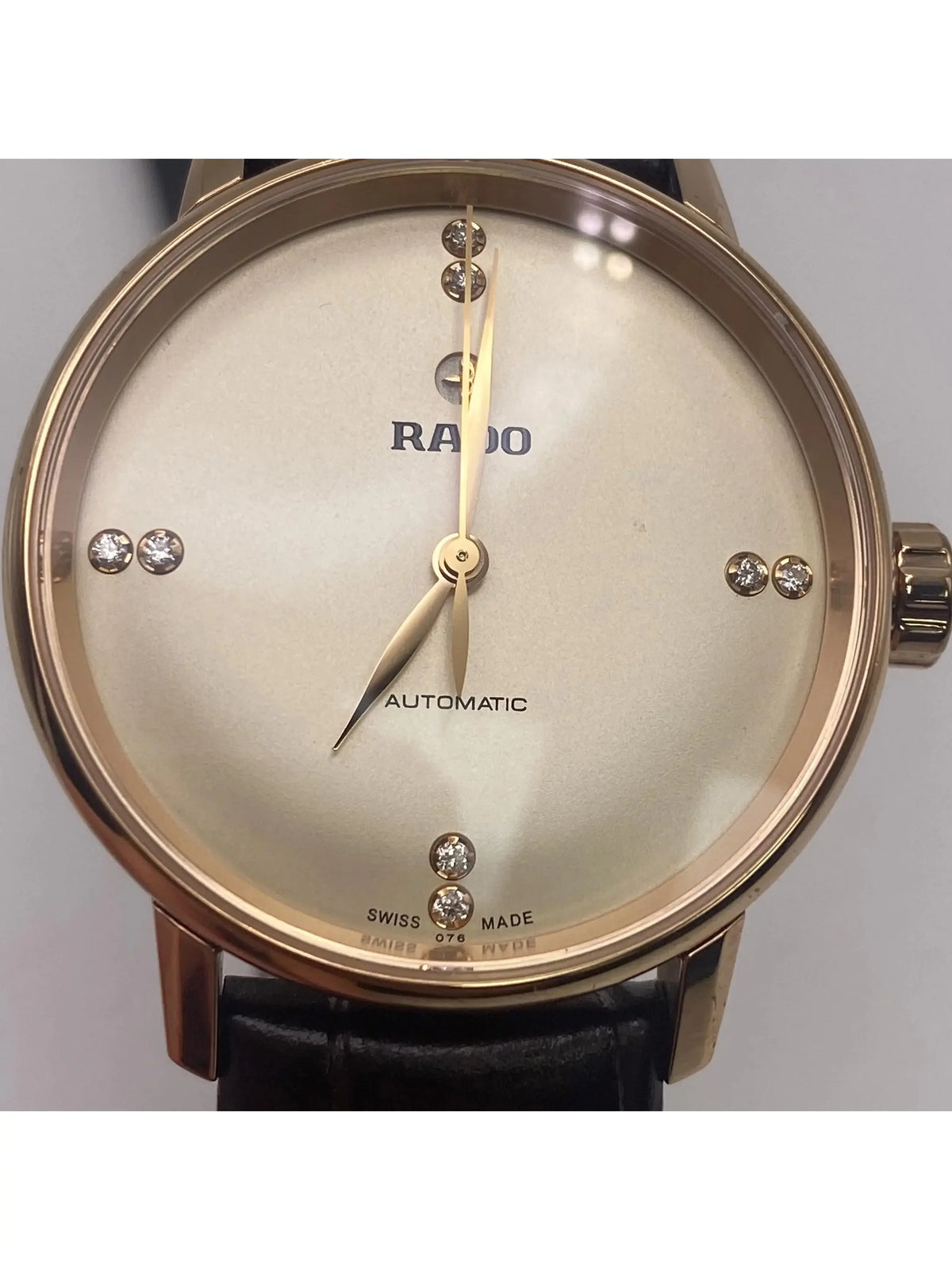 Coupole Watch Dial Gold Rado Classic 31mm Ladies Steel Beige Rose R22865765