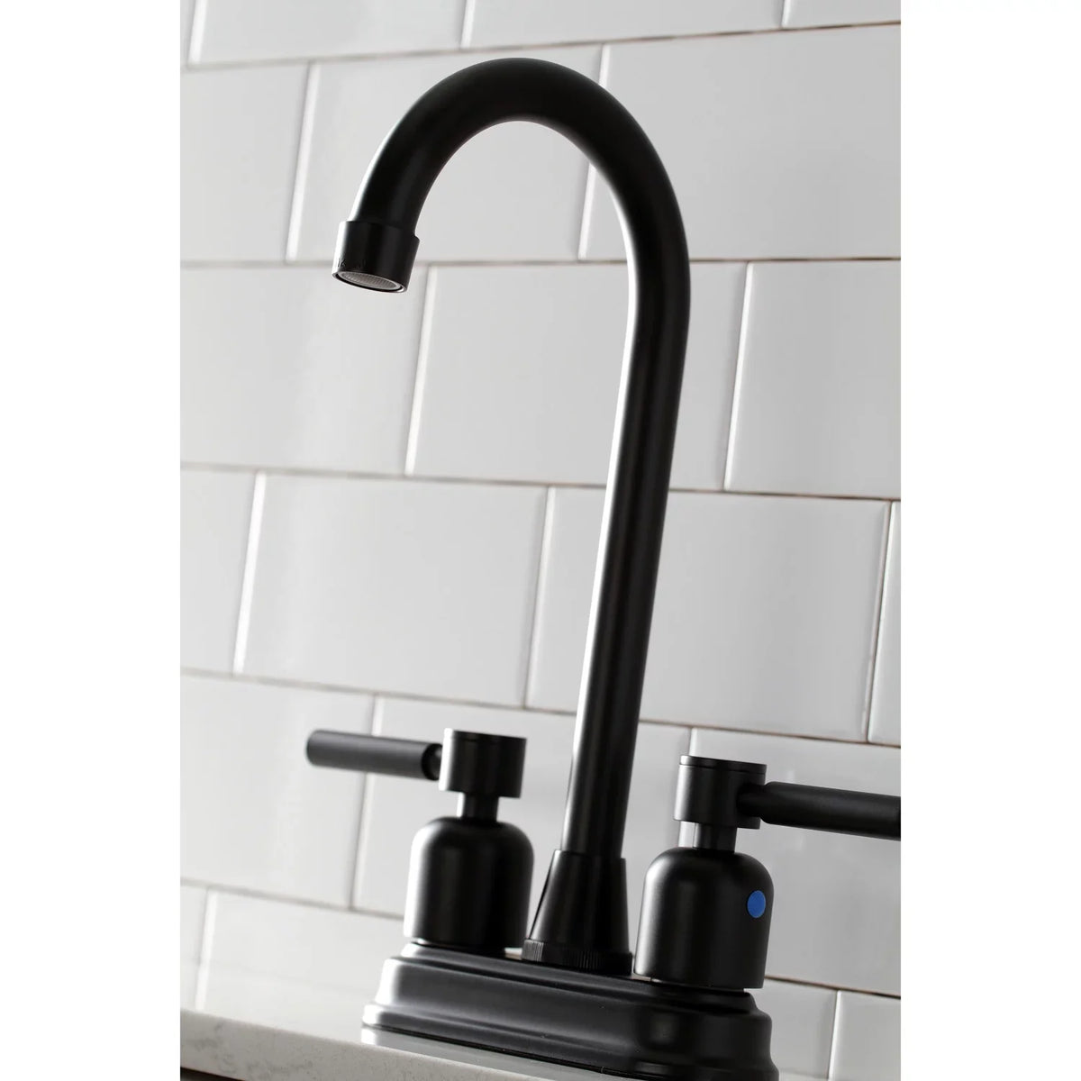 Matte Kingston Black Faucet, Bar Brass KB8490DL Concord