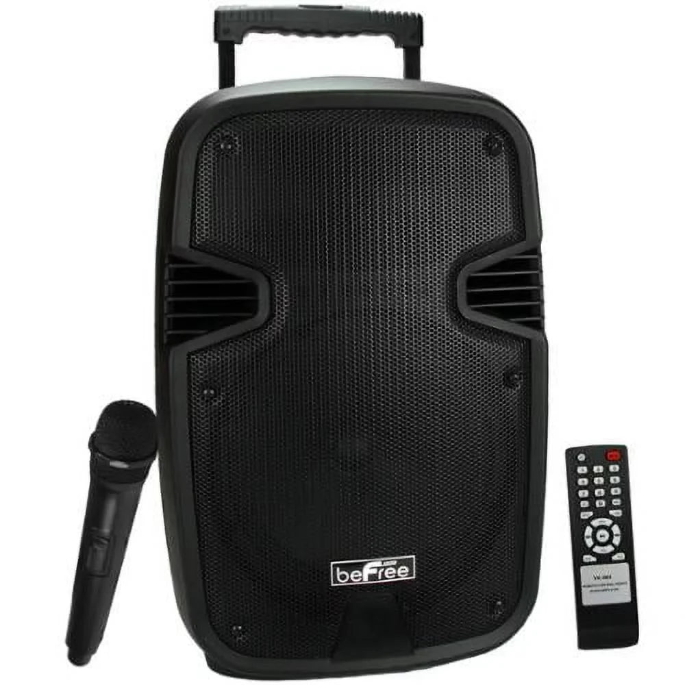 Radio FM Bluetooth Portable Lights beFree Sound and with USB/SD 10" Speaker