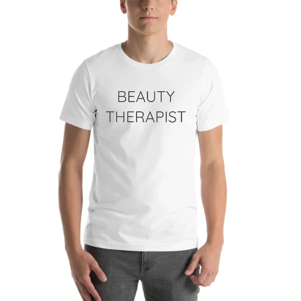 Cotton Sleeve Beauty T Therapist Undefined M T-Shirt By Gifts Short Shirt