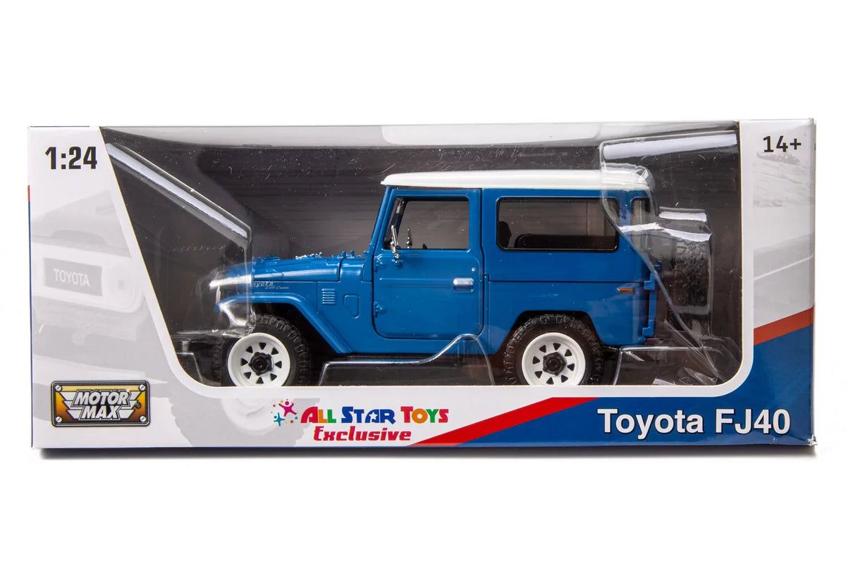 with FJ40 Land Toys Wheels Custom Model Blue 79323 FJ Cruiser J40 Diecast by Off-Road 1/24 Motormax All Royal Exclusive Toyota Star Cruiser
