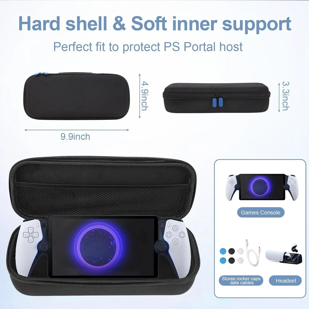 PS Carry portal Game Portal,Portable Pouch Case Console Portable Case handheld Fit for for PlayStation Remote Case Consoles,EVA Carrying Storage Hard Shell Uberwith Travel Streaming Storage ps5