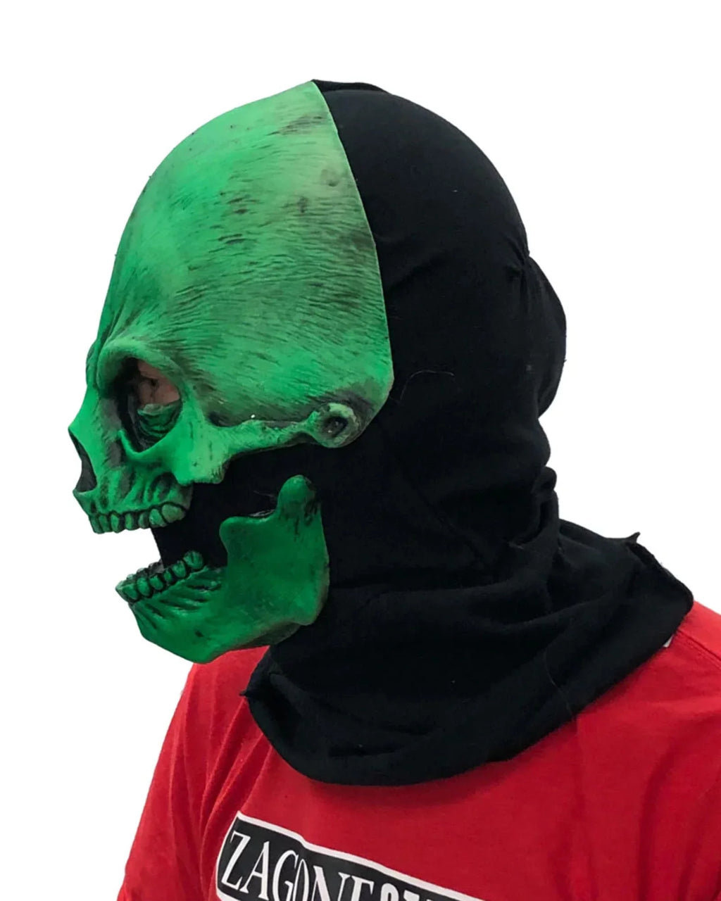 Uv Green Mask Skull Sock