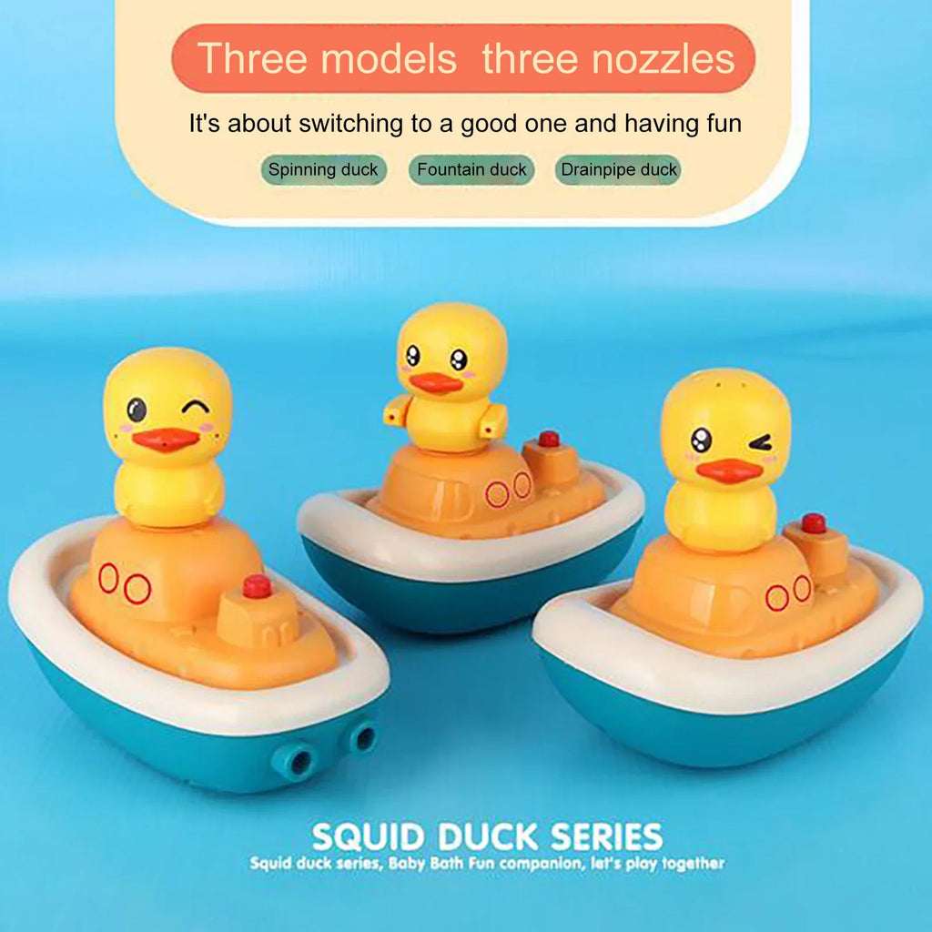 Revolving Ducks Kinds Water TOys, YHAIOGS Electric Shower of 3 Spray TOys, Ship Baby
