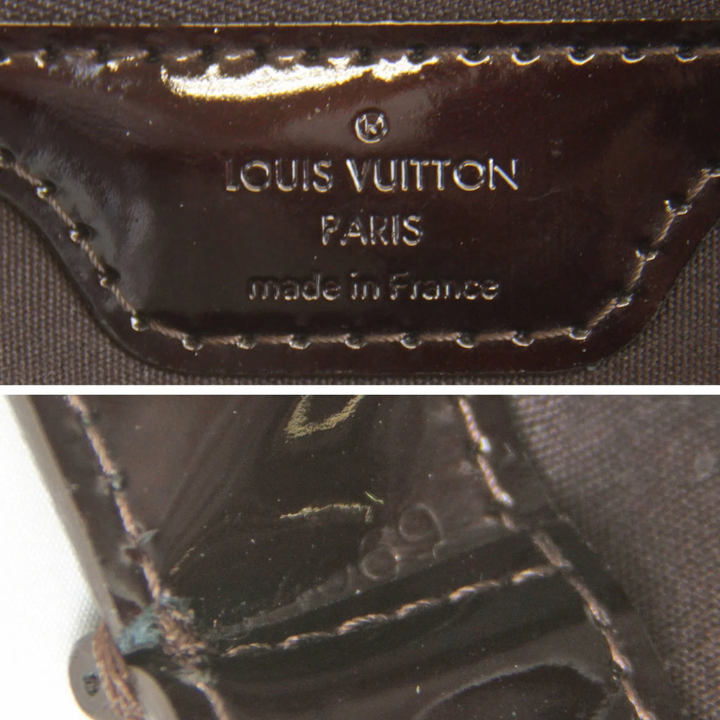 Monogram M93641 (Good) Vernis VUITTON Amarant Women's Wilshire LOUIS PM Handbag Pre-Owned