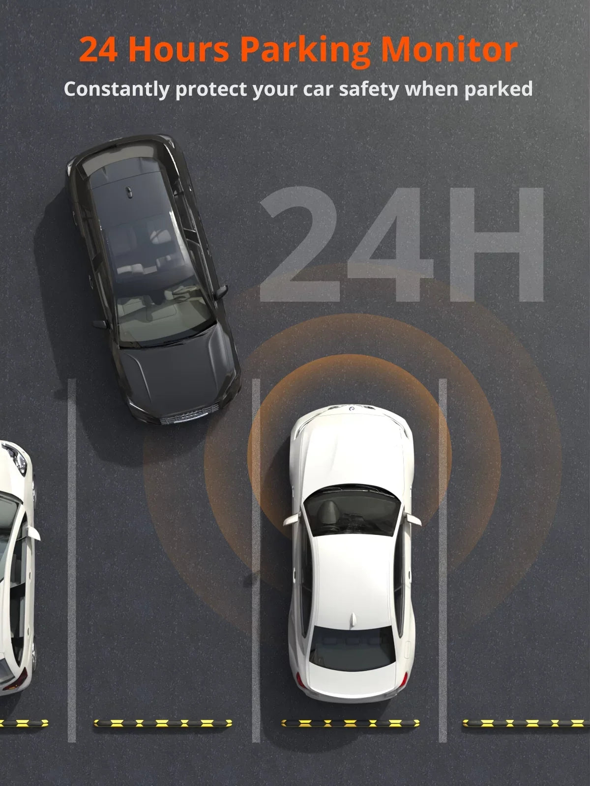 Rear 4K with Front Cam and Version] Dash Dual 256GB Vision 1080P Parking - Monitor, with Cam Cars, for Dash Pro Rear and Camera and D2 WiFi Supported[Upgraded Front Dashboard Kingslim Night Car 4K