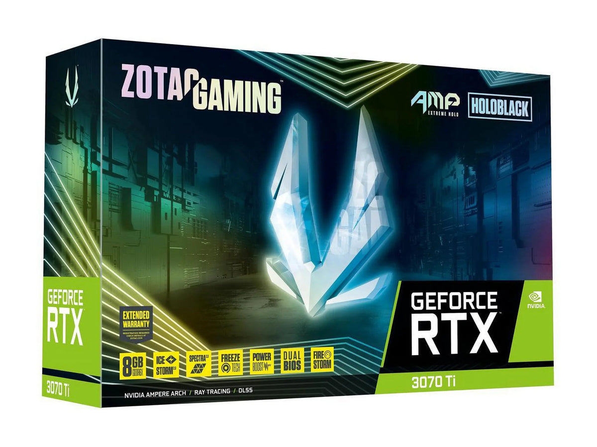 ZOTAC Holo Ti Express 4.0 ZT-A30710B-10P PCI AMP ATX GDDR6X Card Video GeForce RTX 8GB Extreme 3070