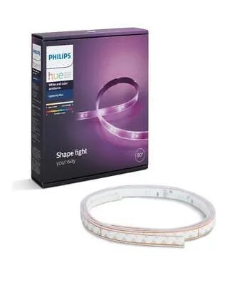 Hue 1 Color pk Philips Plus and LED Lightstrip Connector Smart Ambiance White
