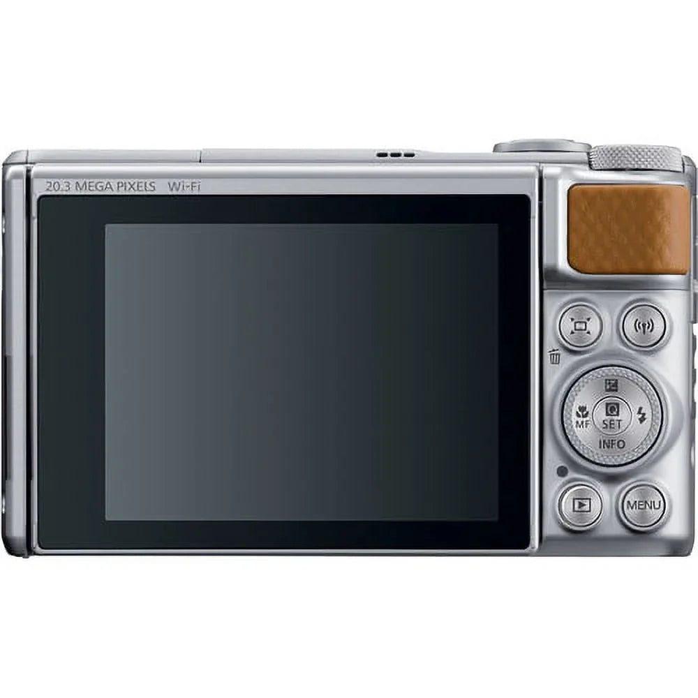 Camera Digital (Silver) with + PowerShot 64 + 2 GB Camera Tripod Batteries Card Canon Case SX740 + Premium HS