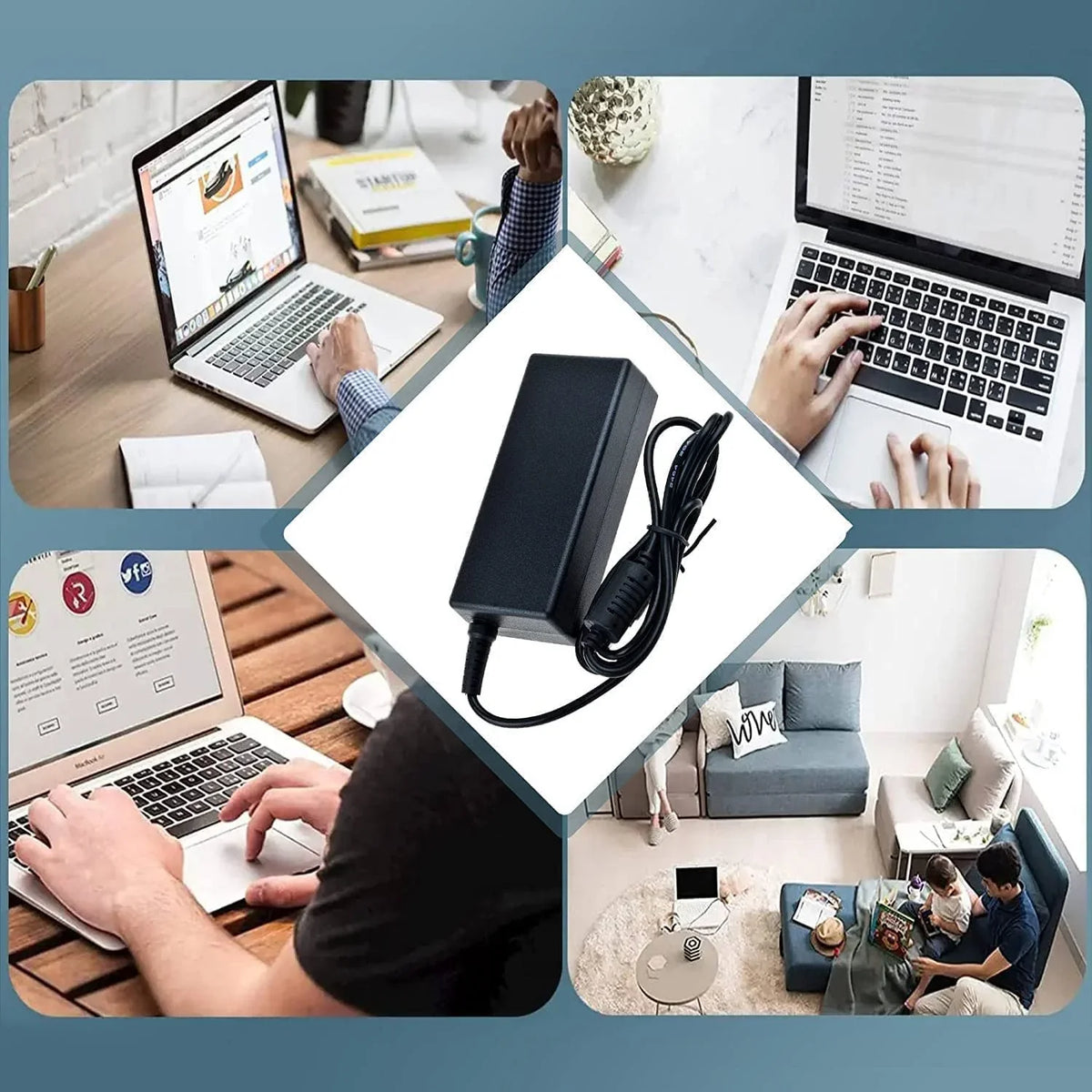 Cable Compatible L3Z52UT 14 Workstation L3Z53UT / Power L3Z47UT 14" Guy-Tech G2 ZBook Adapter Supply AC Mobile HP Cord with DC