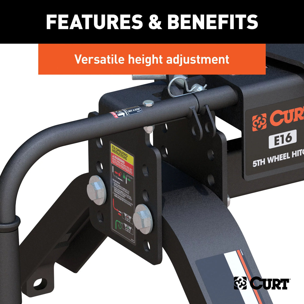 Wheel E16 16115 5th 16,000 lbs Hitch, CURT