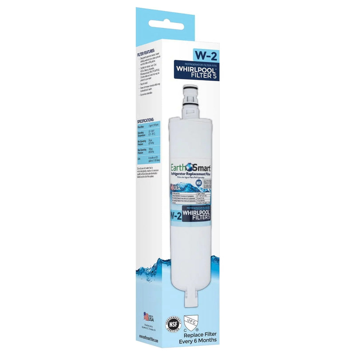 4912598 300 Replacement Refrigerators, Earthsmart gal Filter W-2 for