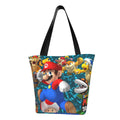 School Land Capacity Women's Business Travel Shoulder Handbag Super For Bag 3D Mario Shopping Beach Large Work Tote