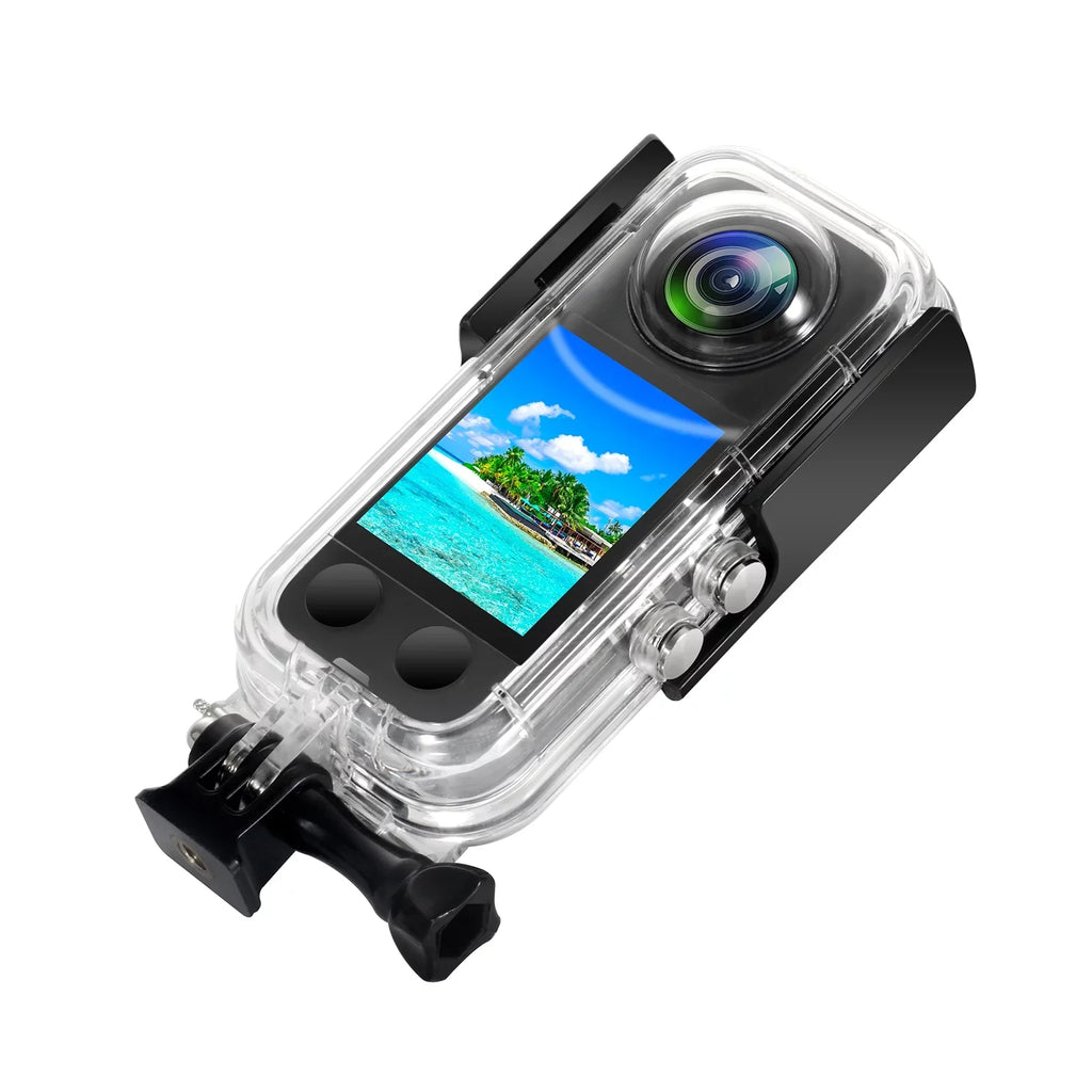 Waterproof Panoramic Case Housing Replacement ametoys Underwater Diving for 40M Dive Case X3