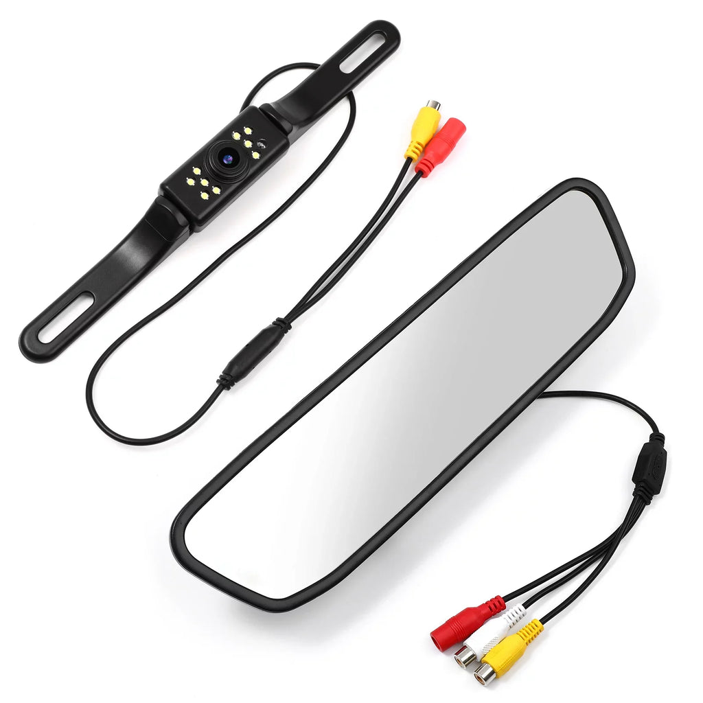 System Camera Camera Camera Driving Cam Car Vision Vehicles Parking Mirror 4.3" View Rear Cheefull Reverse Backup Night