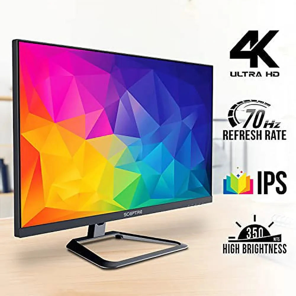 HDMI Sceptre 3840 Build-in UHD 27" 2160 2021 70Hz Monitor x (U275W-UPT) sRGB DisplayPort to Black up IPS 99% 4K Speakers,