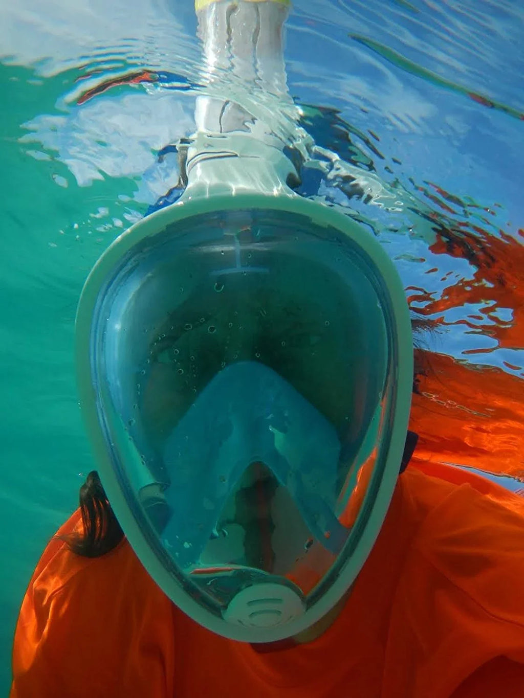 MEDIUM COLOR GREEN ( Degrees - Snorkeling - 180 - Secure Best II View ) with Anti-Fog Underwater Anti-Leak Guaranteed Styles Satisfaction Fitness - Fit Mask SIZE - SMALL
